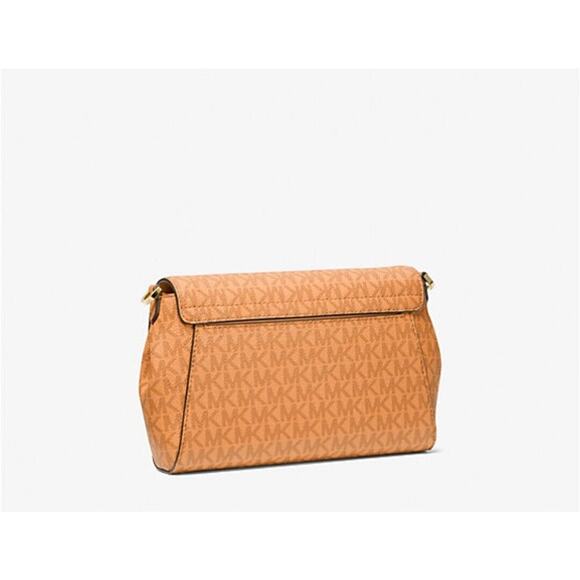 MICHAEL KORS Jet Set Medium MK Logo PVC Convertible Crossbody Pouchette Bag - Picture 11 of 12